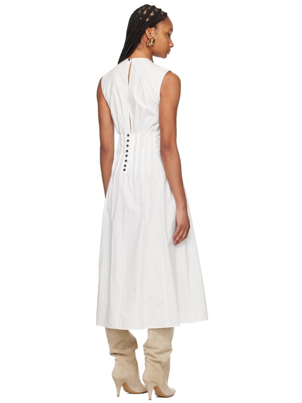 White 'The Wes' Maxi Dress - 3
