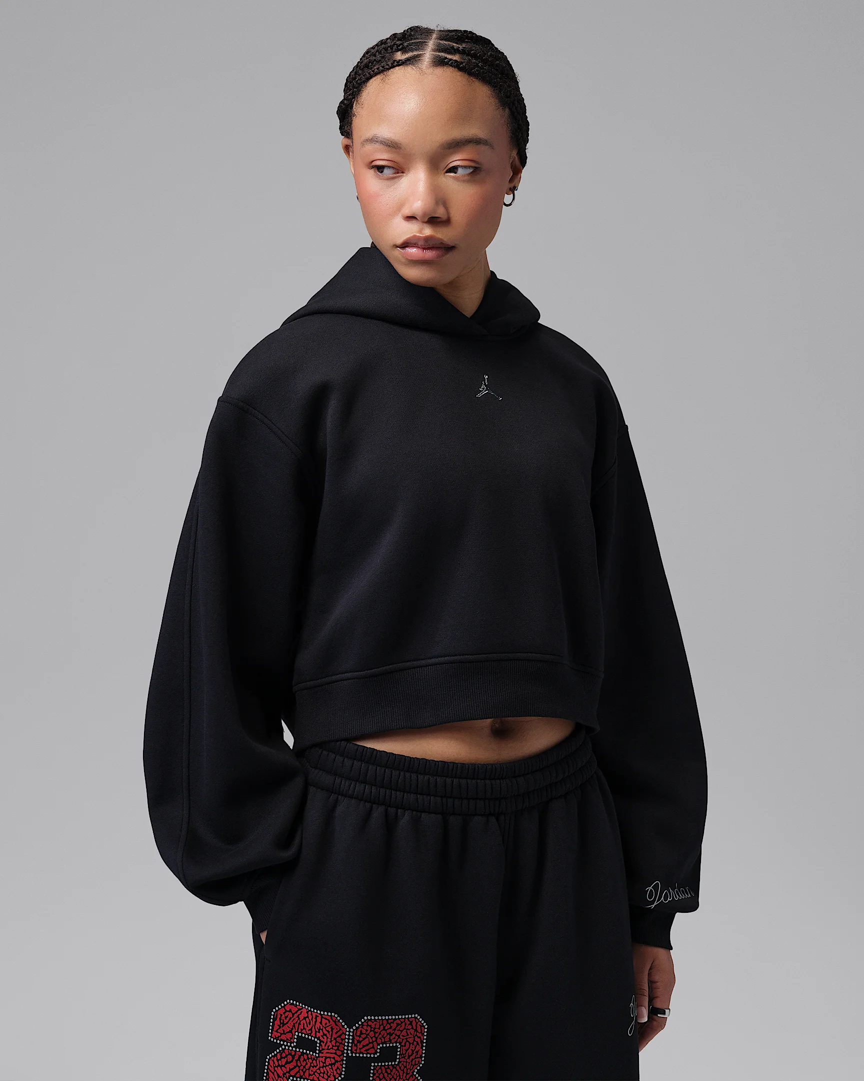 Jordan Brooklyn Fleece Women's Cropped Pullover Hoodie - 1