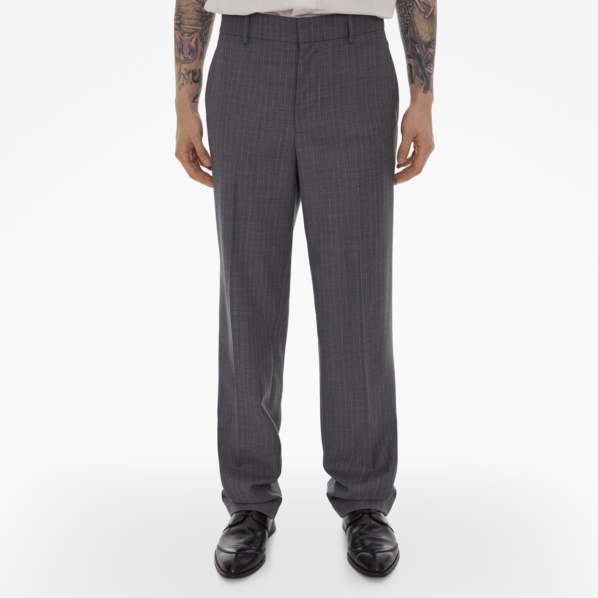 STRIPED WOOL PANT - 3