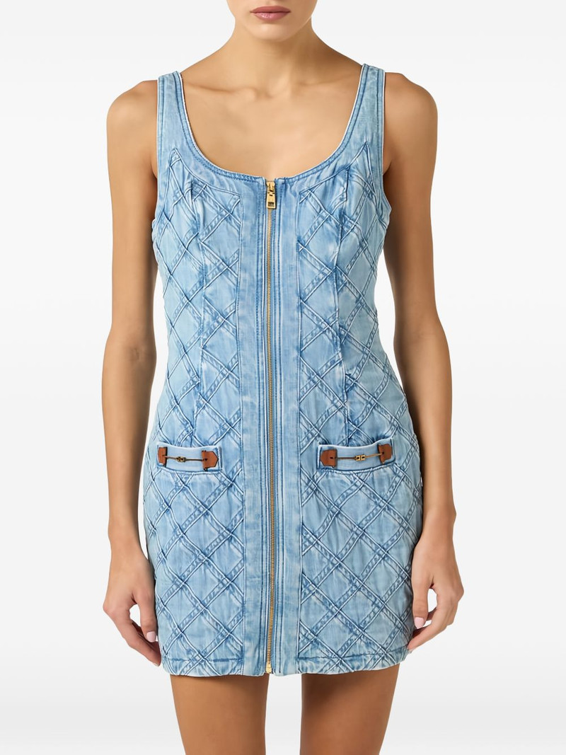 diamond texture mini dress 4