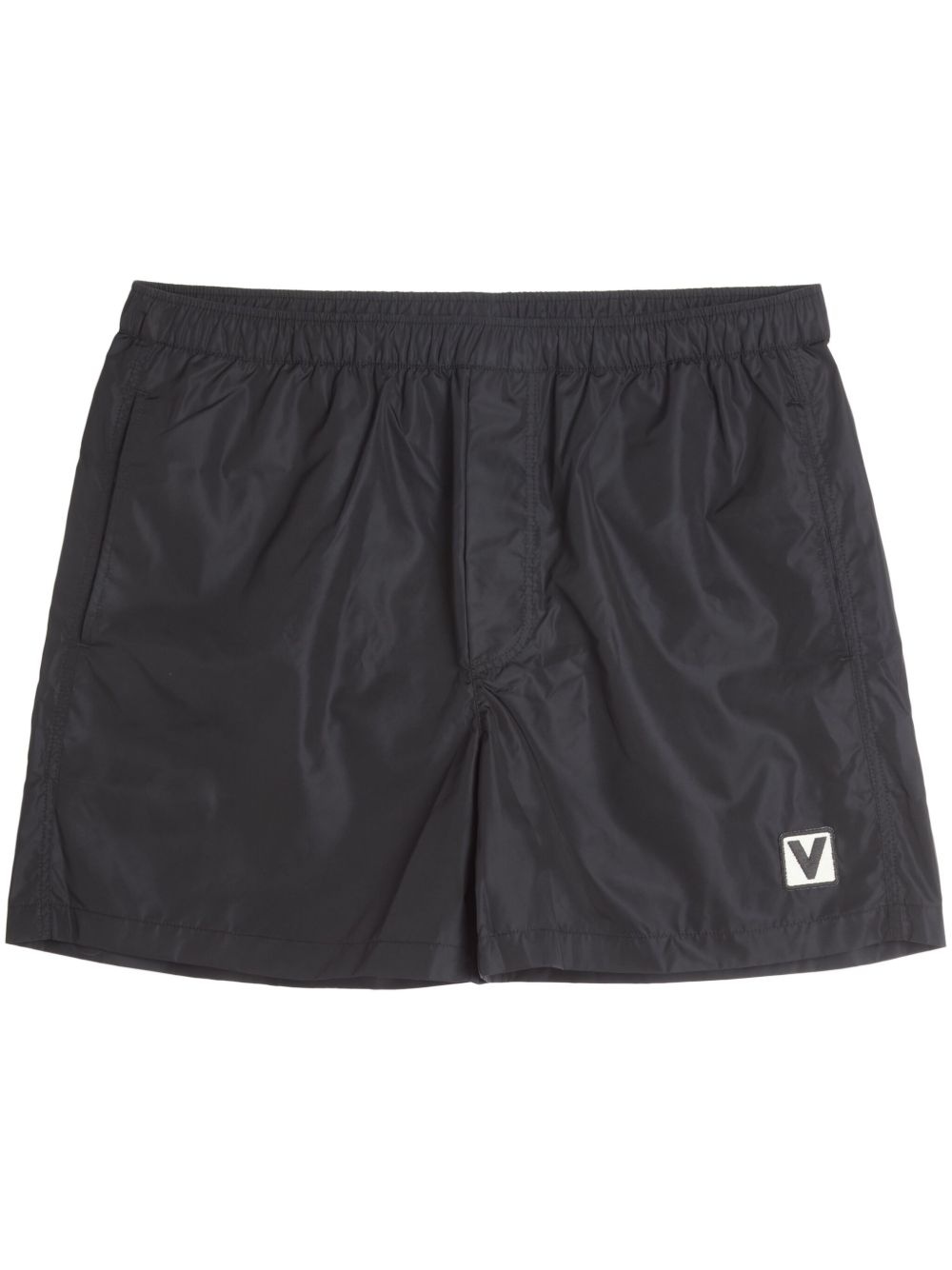logo-embroidered swim shorts - 1