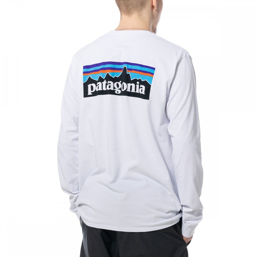 Long-Sleeved P-6 Logo Responsibili-Tee "White" - 3