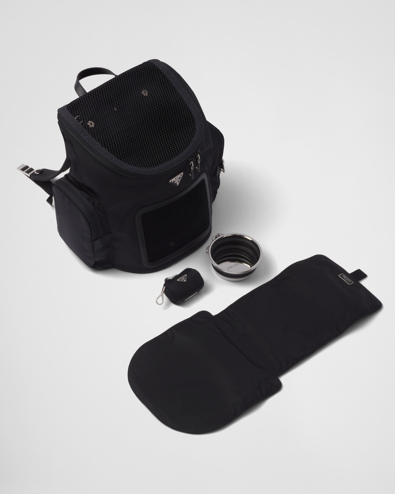 Re-Nylon and Saffiano leather pet bag 5