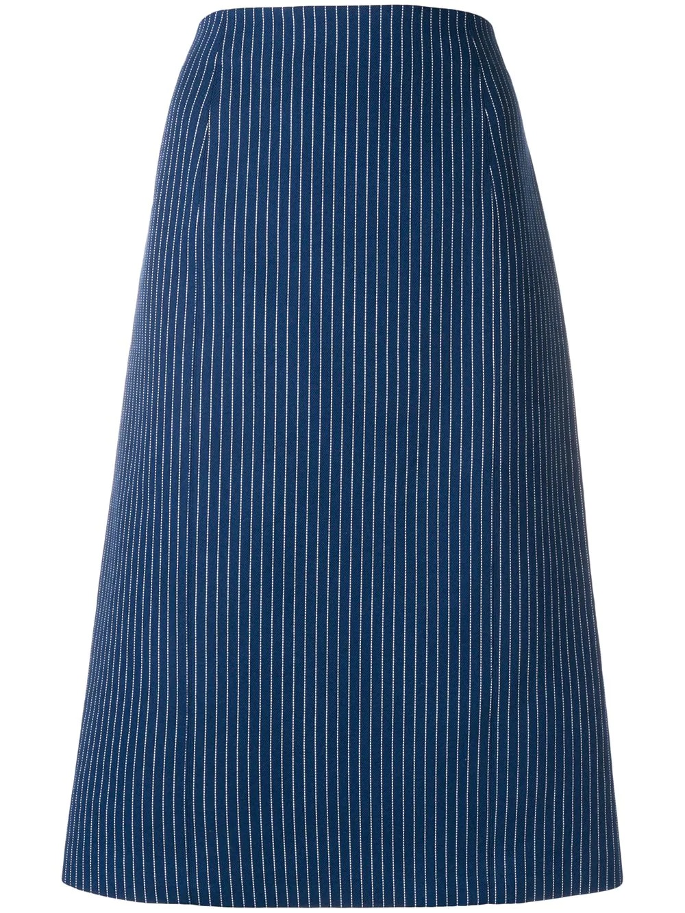 pinstripe midi skirt - 1