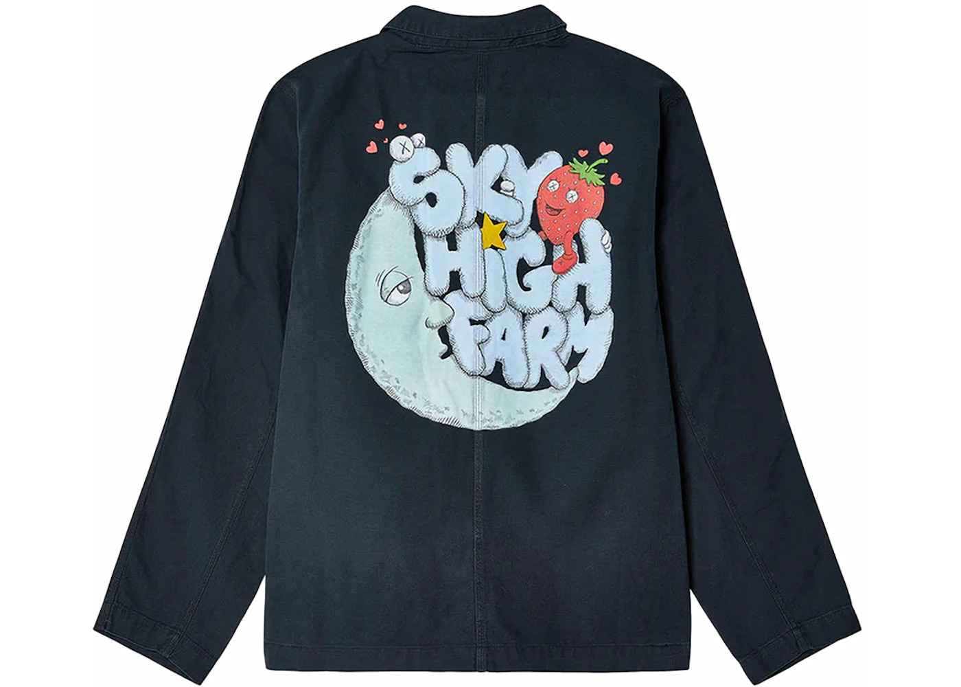 Nike x KAWS Sky High Farm Workwear Chore Coat Black - 2