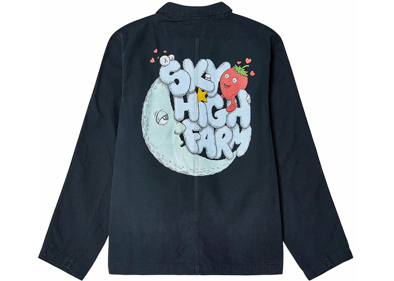 Nike Nike x KAWS Sky High Farm Workwear Chore Coat Black outlook