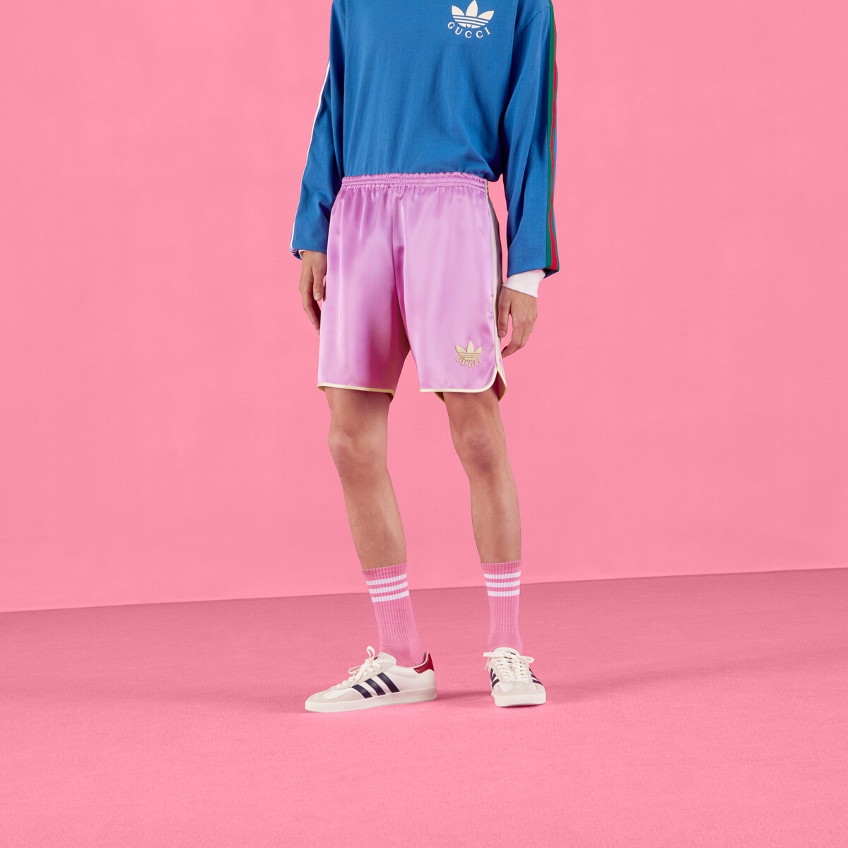 adidas x Gucci Trefoil print shorts - 6