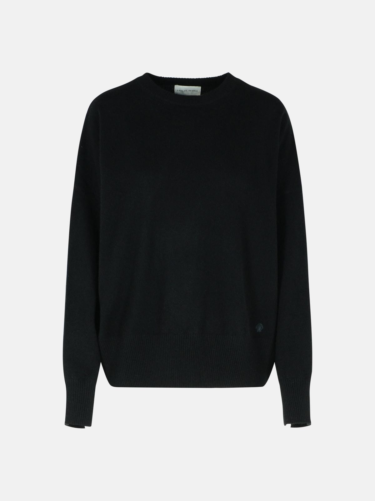 'ANAA' BLACK CASHMERE SWEATER - 1