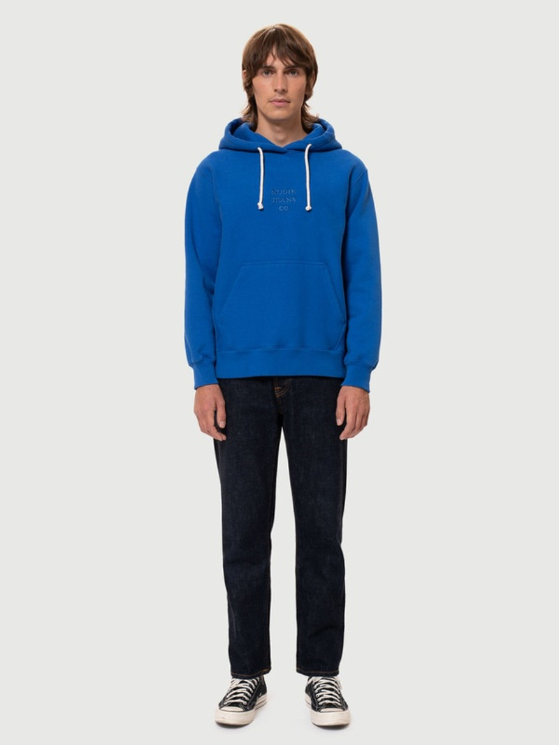 Nudie Jeans Fredrik Hoodie NJCO70 Azure outlook
