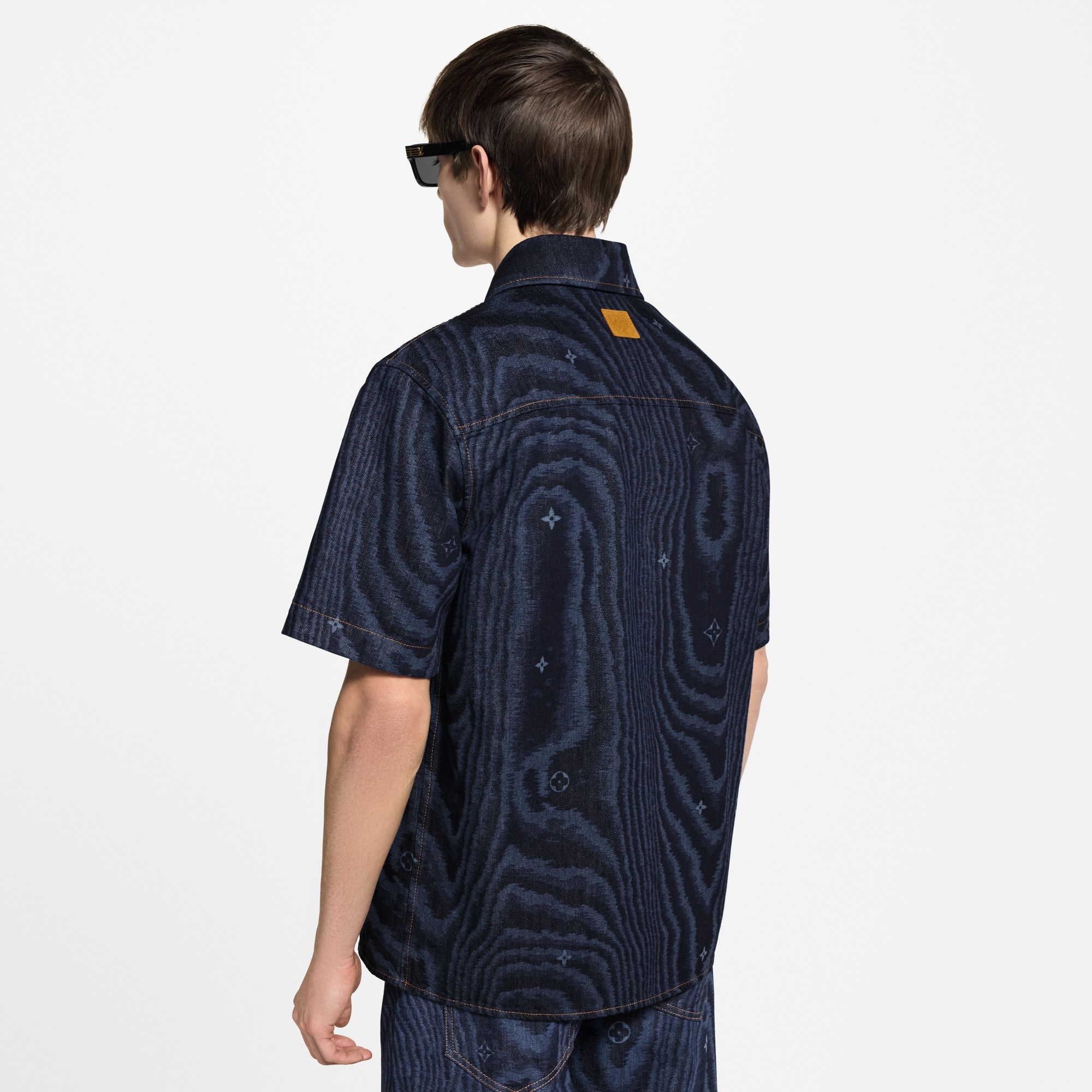 Short-Sleeved Denim Shirt - 5