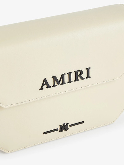 AMIRI Logo-embellished leather cross-body bag outlook