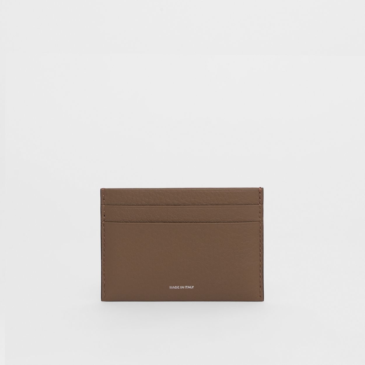 Grainy Leather Card Case - 5