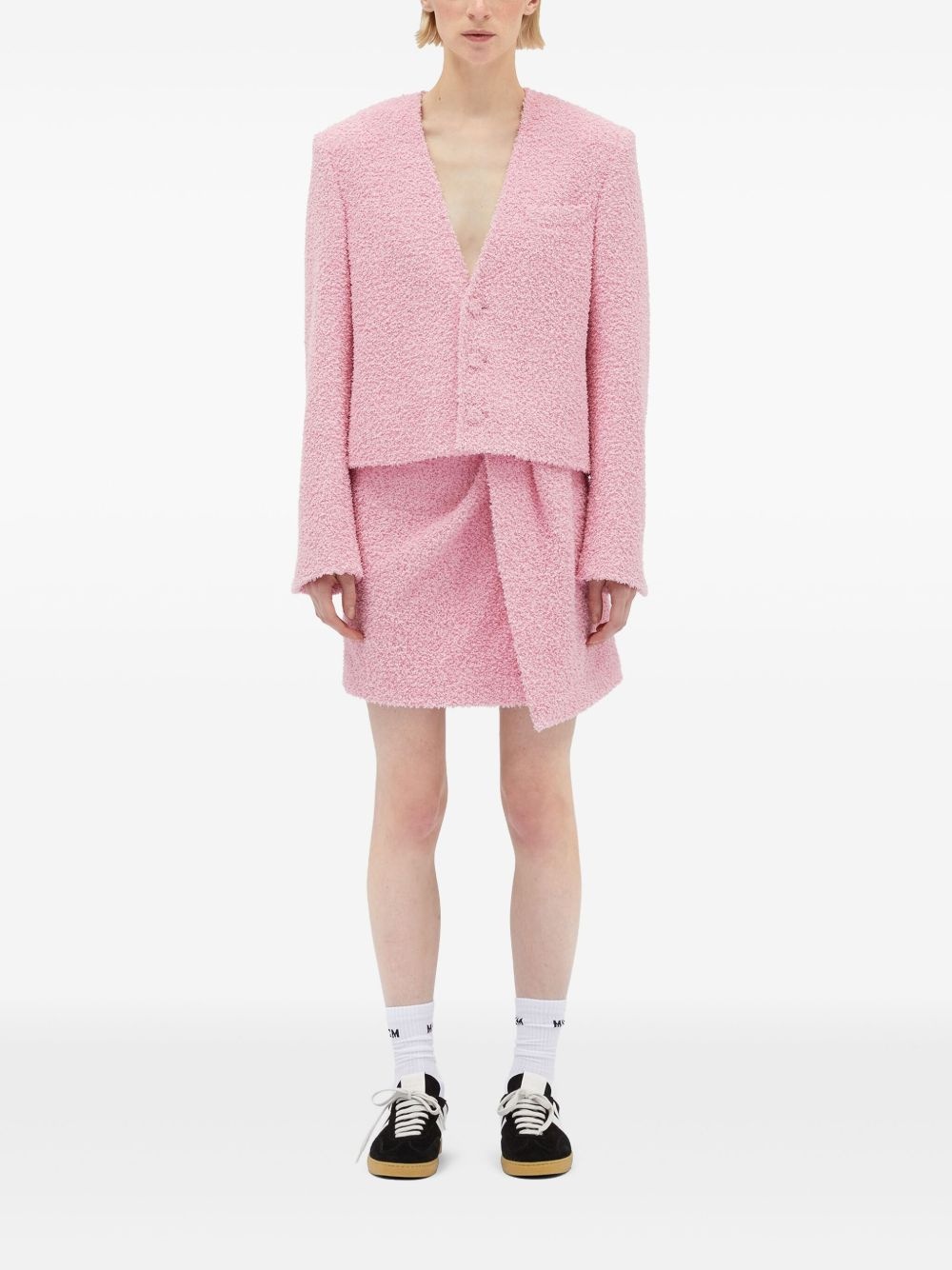 textured-knit jacket - 2