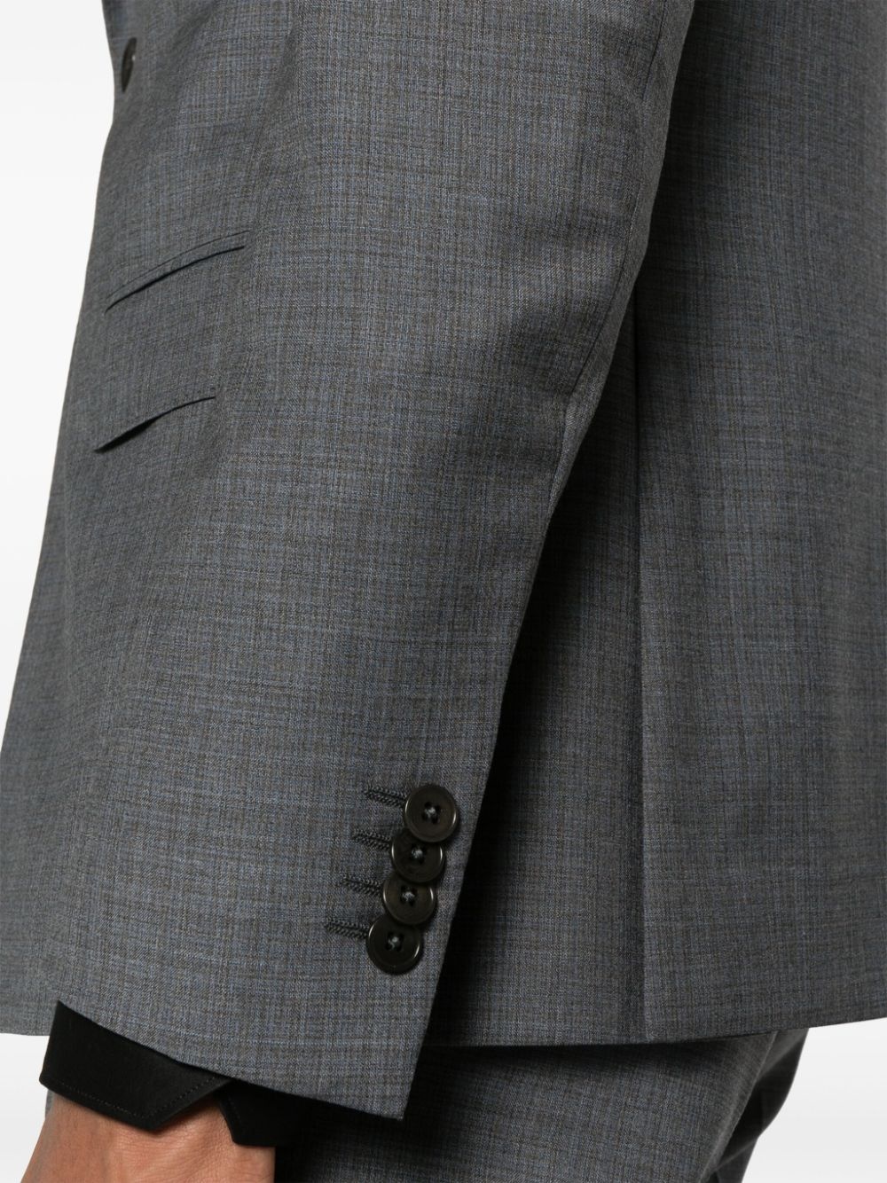 single-breasted wool suit - 5