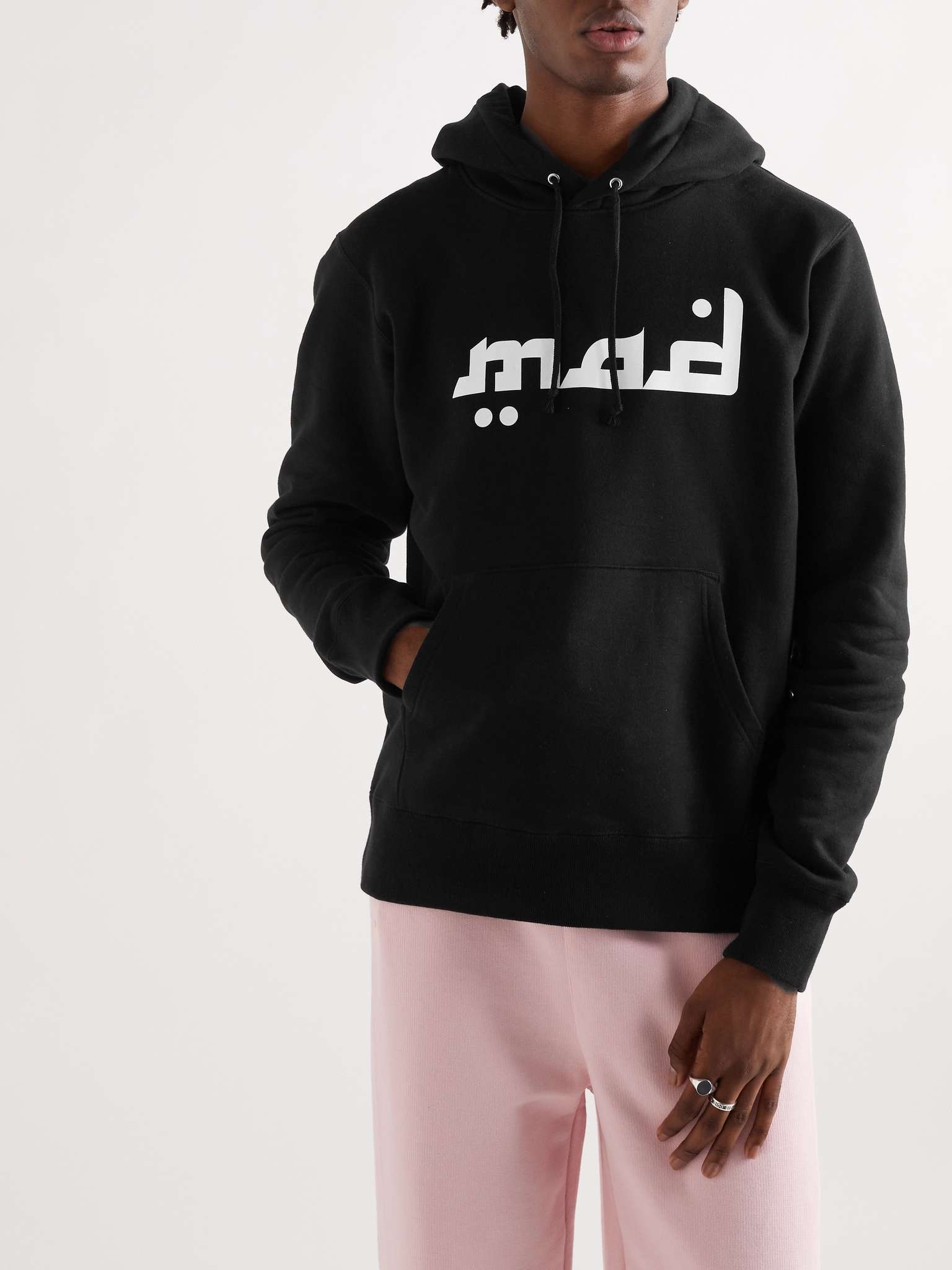 MADSTORE Printed Cotton-Jersey Hoodie - 4