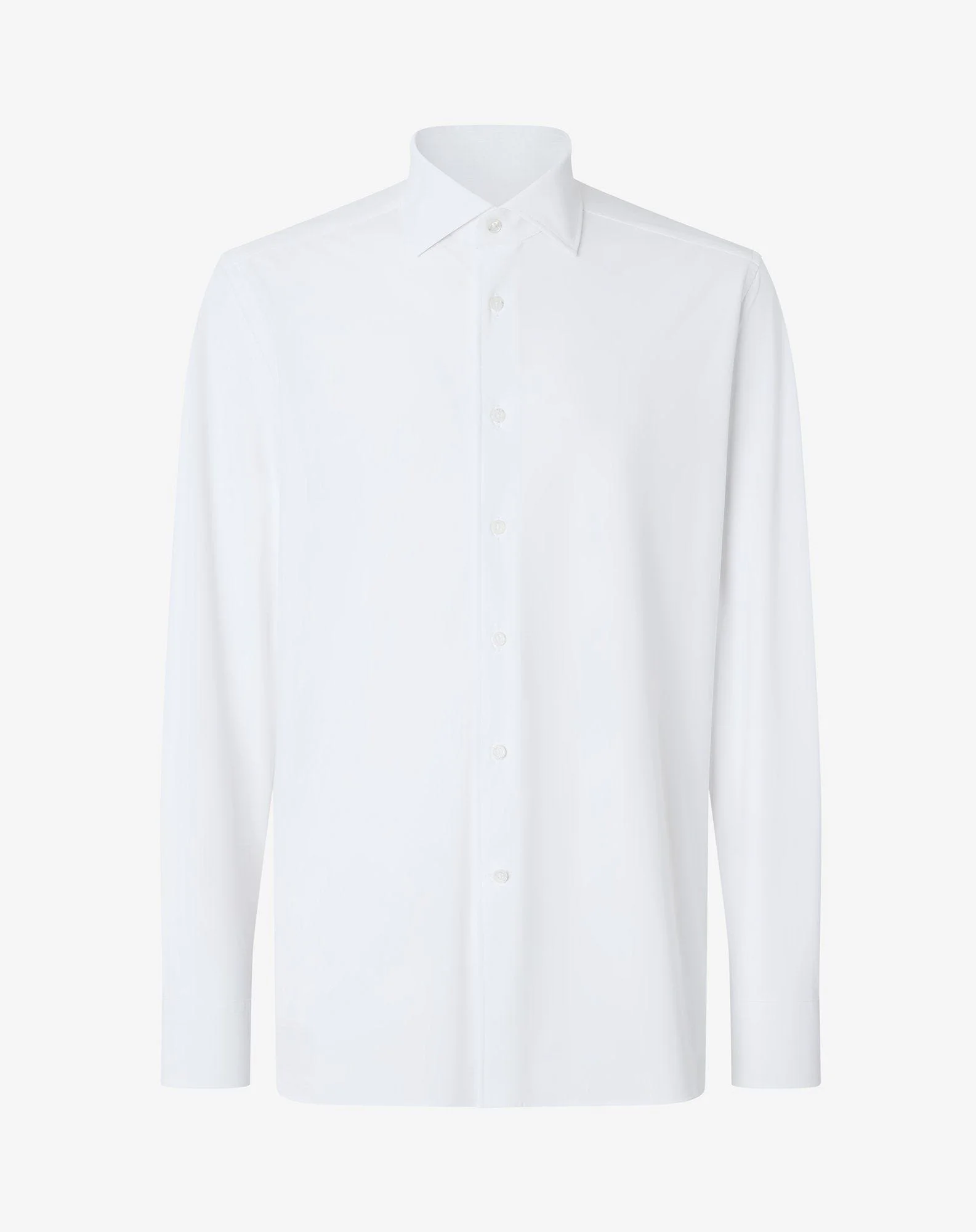 White bi-elastic fabric shirt - 1