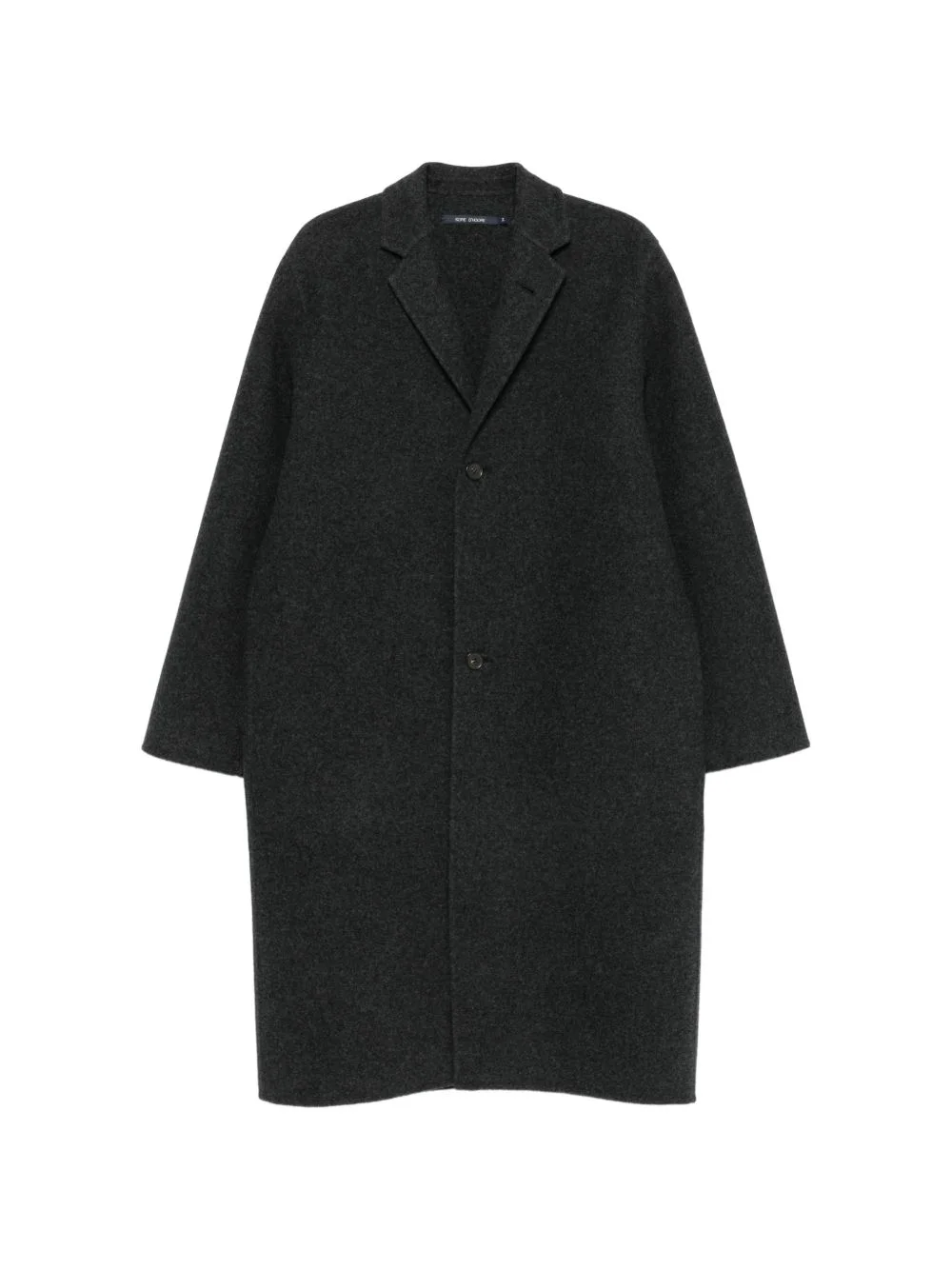 notched-lapel button-fastening jacket - 1