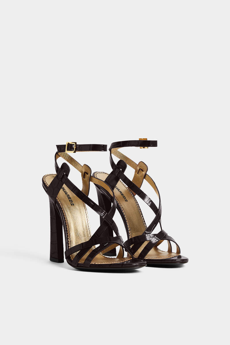 TWIN HEELED SANDALS - 2