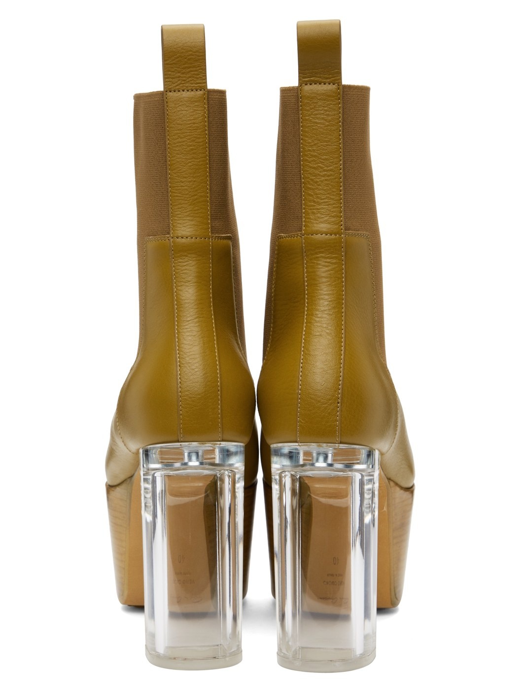 Green Platform Chelsea Boots - 2