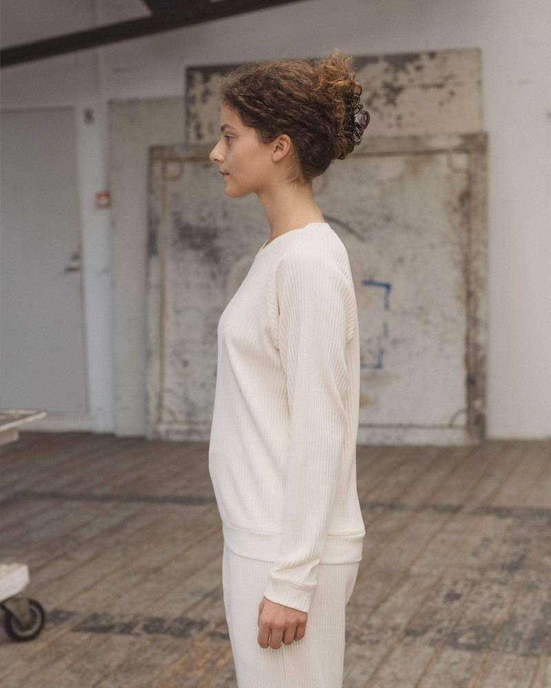 Basic Sweatshirt - Organic Cotton Rib Jersey 3