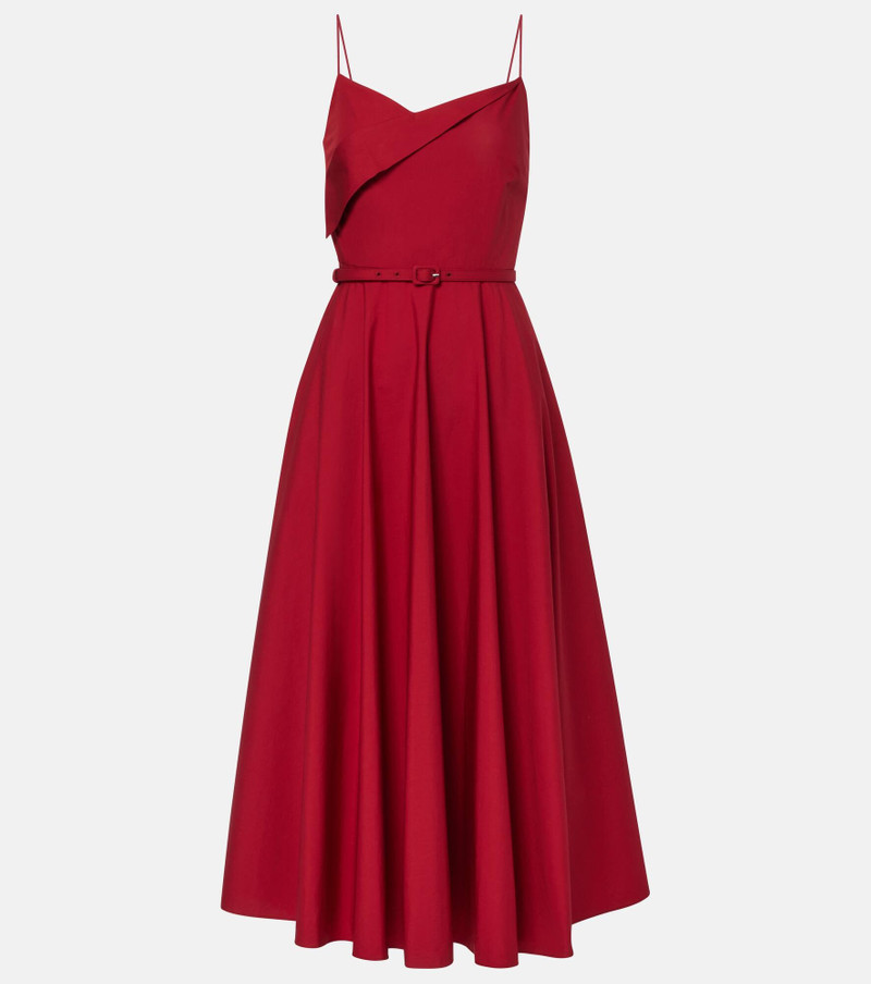 Cotton poplin midi dress 1