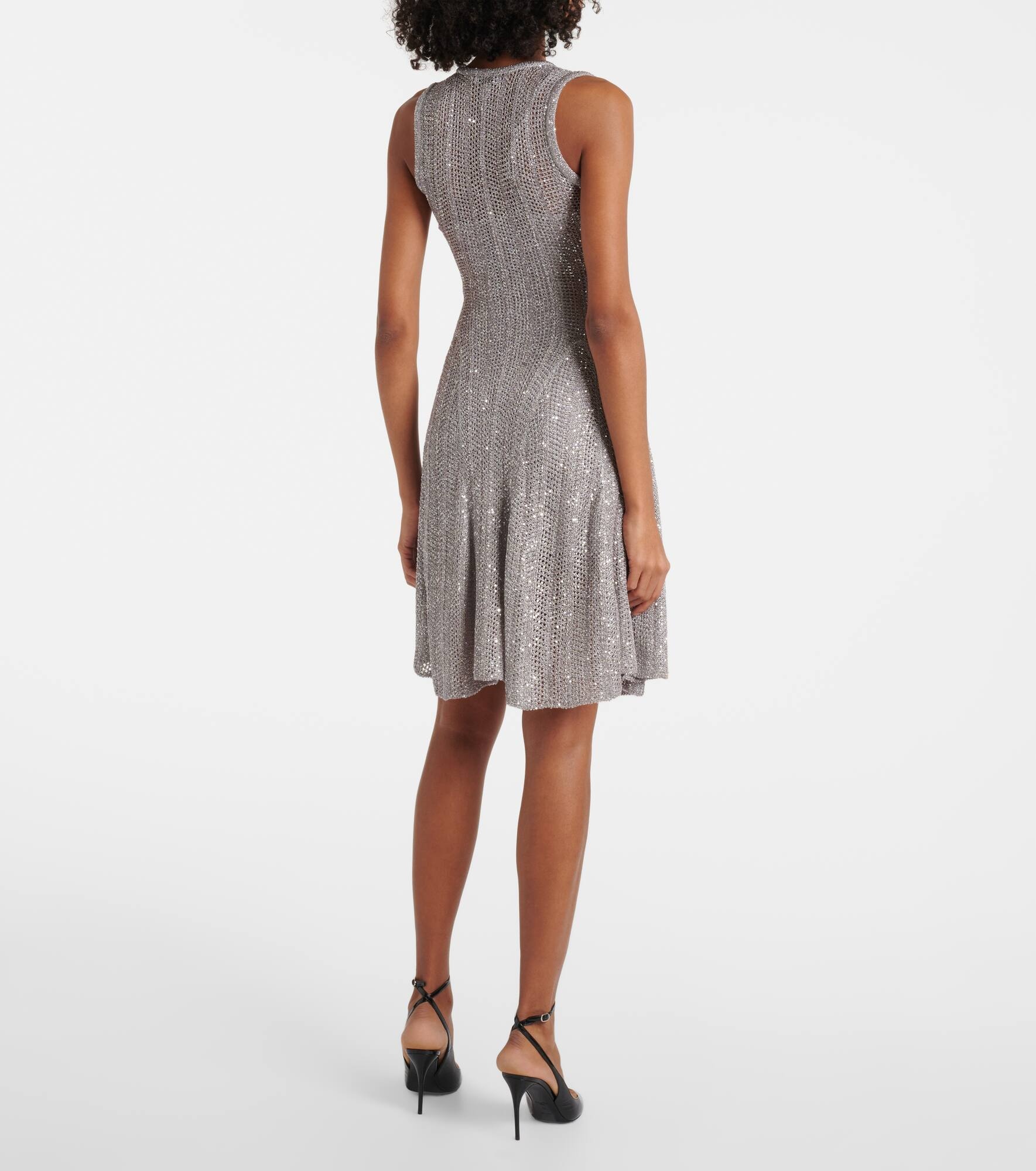 Sequined knitted minidress - 3