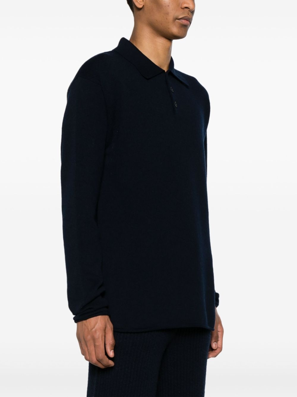 Finest ribbed polo top - 3
