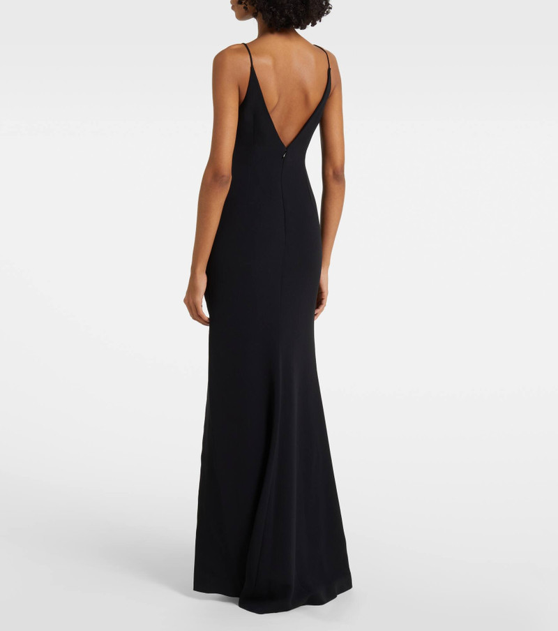 Embellished bow-detail cady gown 3