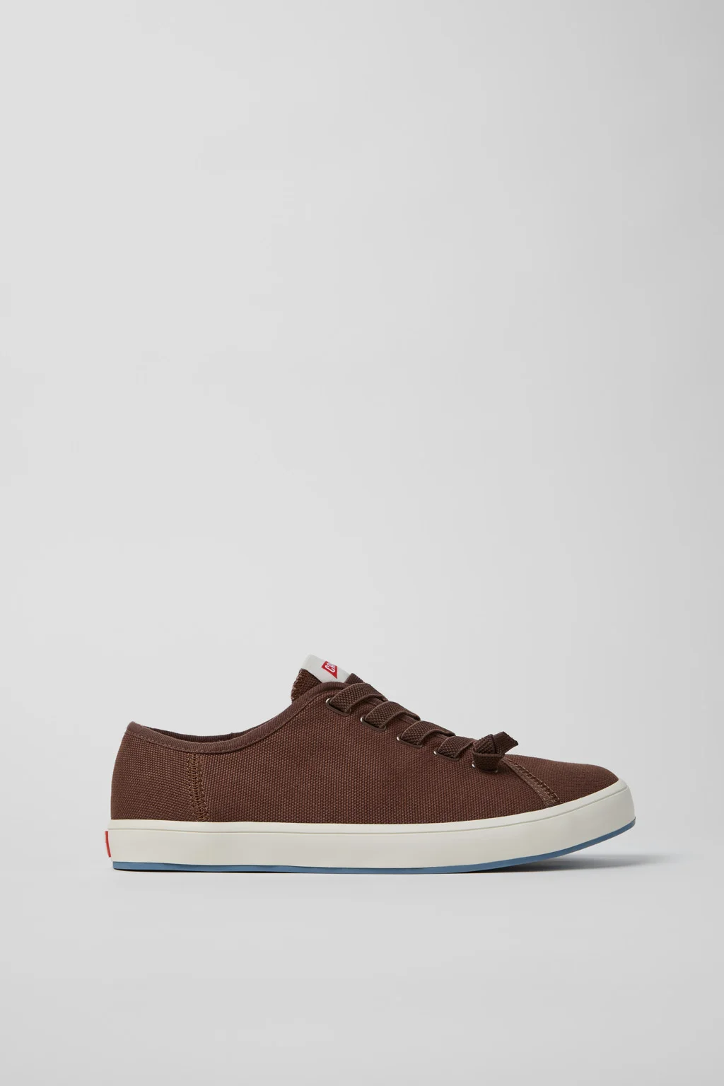 Brown Textile Sneakers for Men. - 1