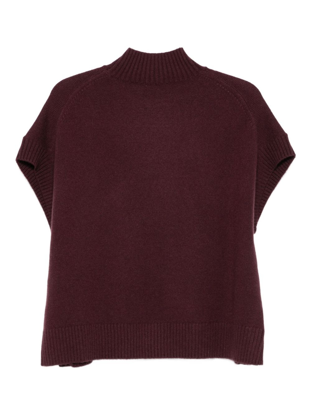 high-neck knitted top - 2