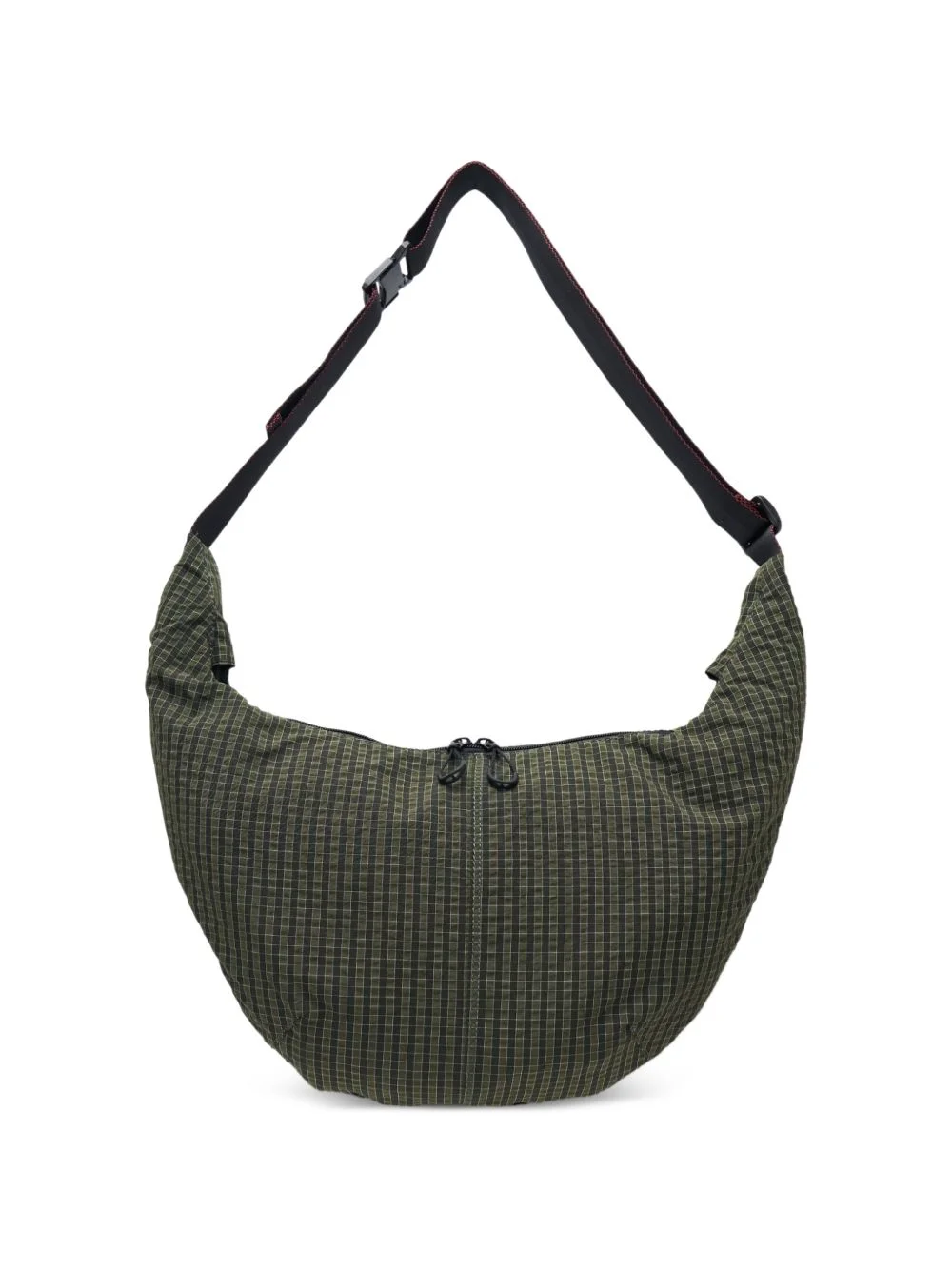 check-pattern shoulder bag - 1