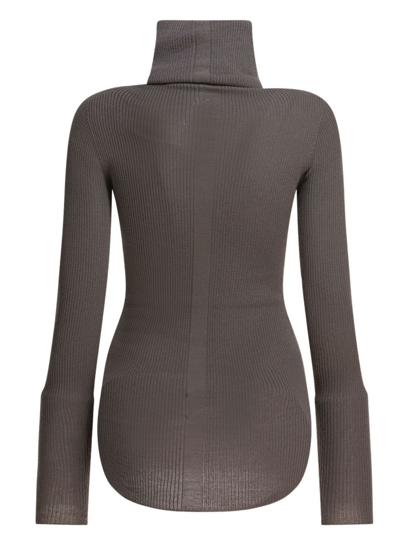 Rick Owens ribbed-knit turtleneck sweater outlook