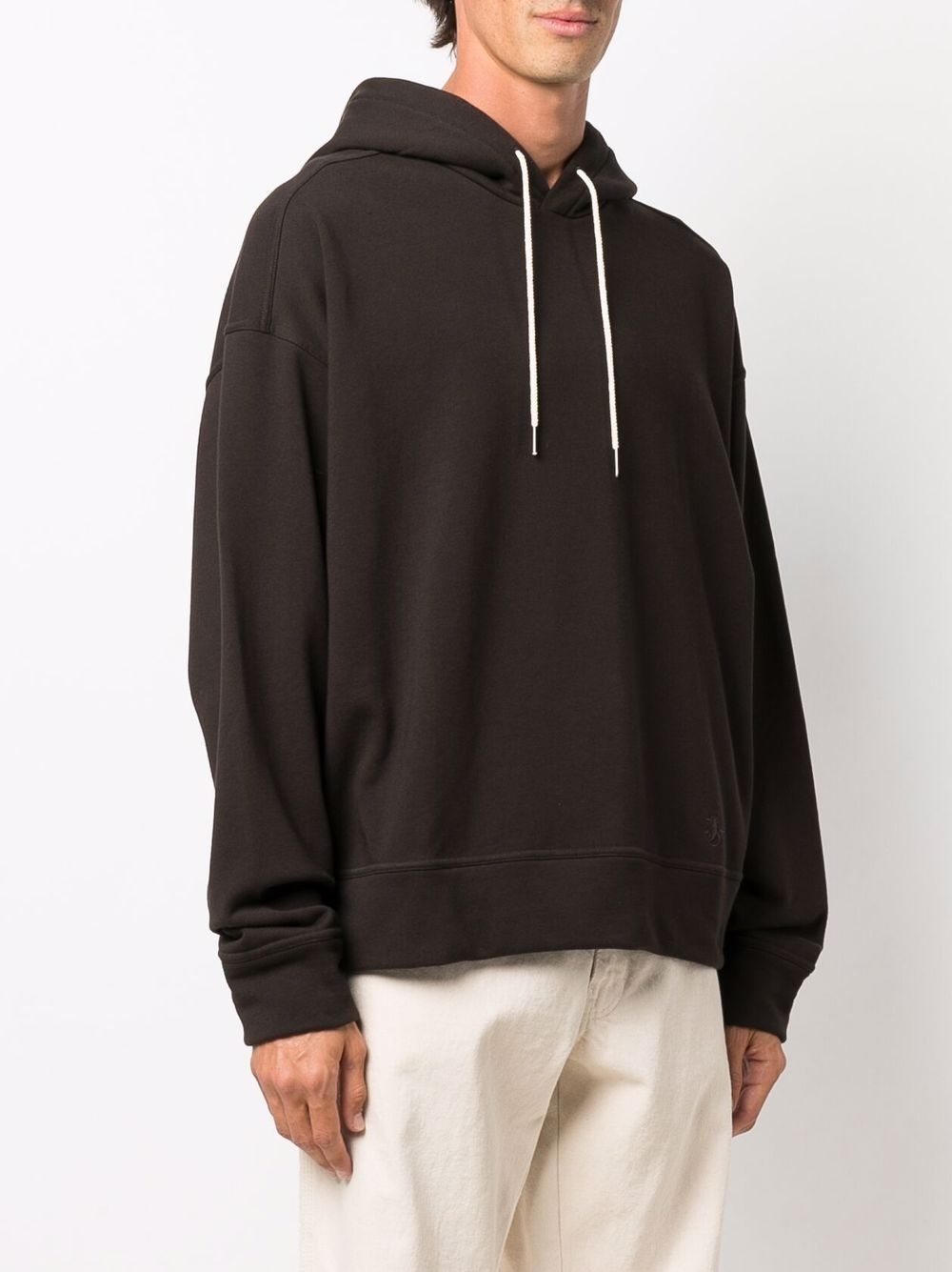 drawstring long-sleeve hoodie - 3