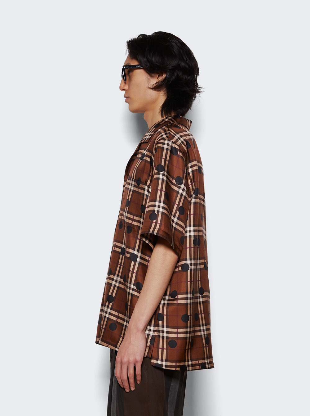 Short Sleeve Casual Shirt Dark Birch Brown - 4