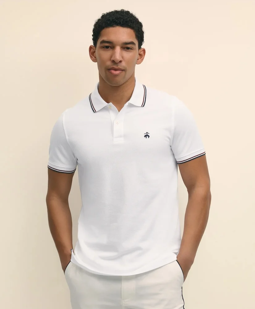 Golden Fleece® Supima® Tipped Polo Shirt - 1