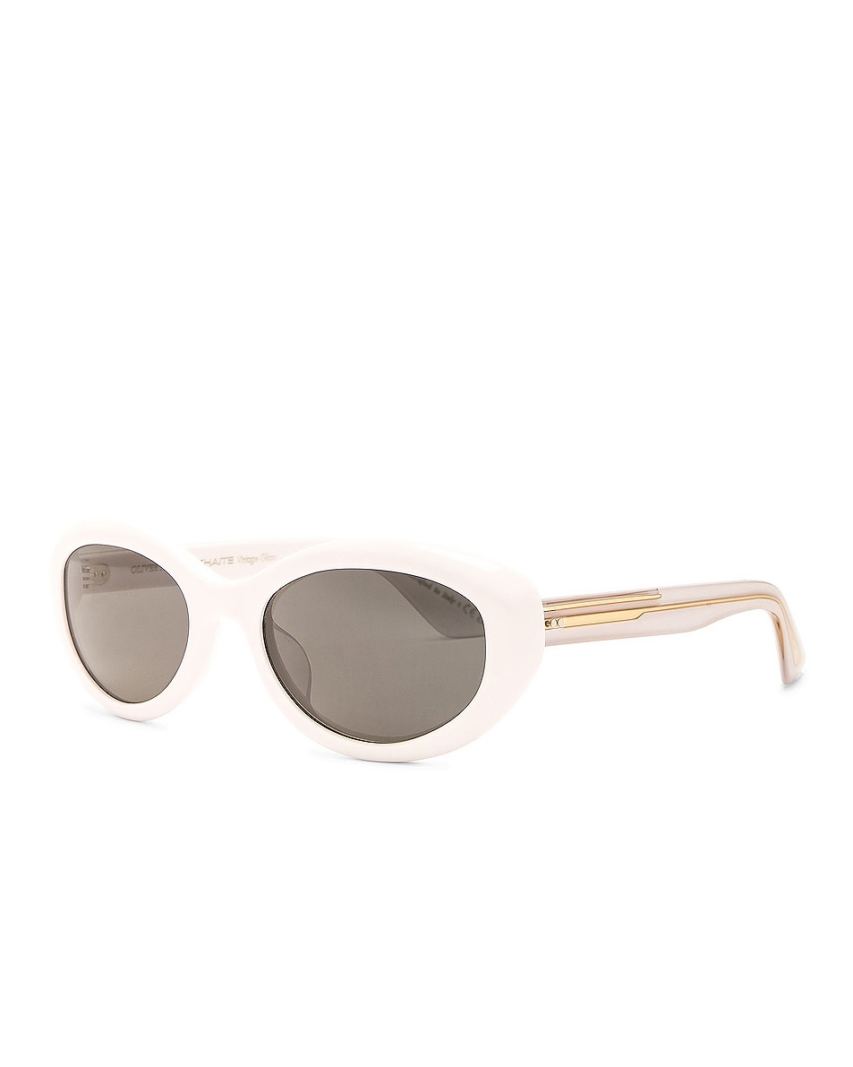 X Khaite Oval Sunglasses - 2