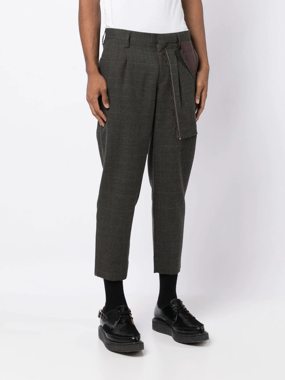 deconstructed slim-fit trousers - 3