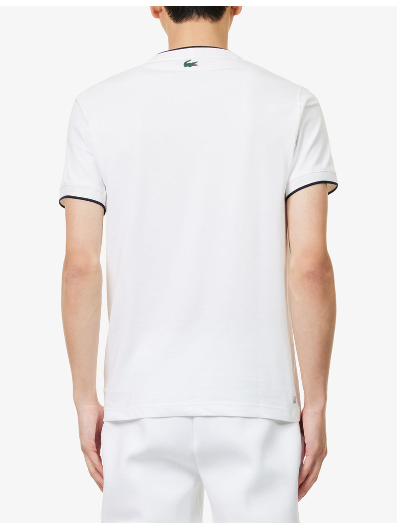 Tennis Heritage Patch-Pocket Cotton-Blend T-Shirt 4