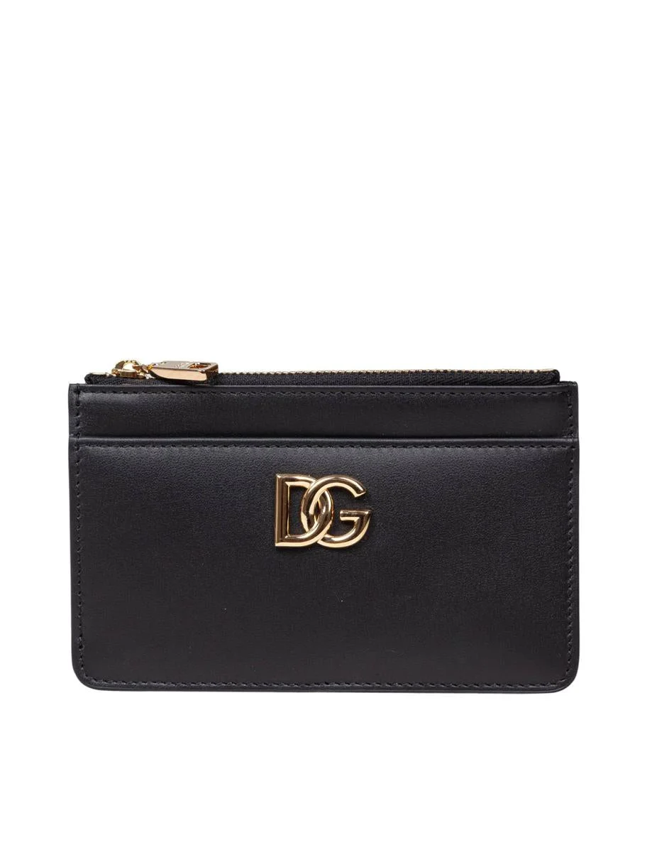 DOLCE & GABBANA DG ZIPPERED CARDHOLDER - 1