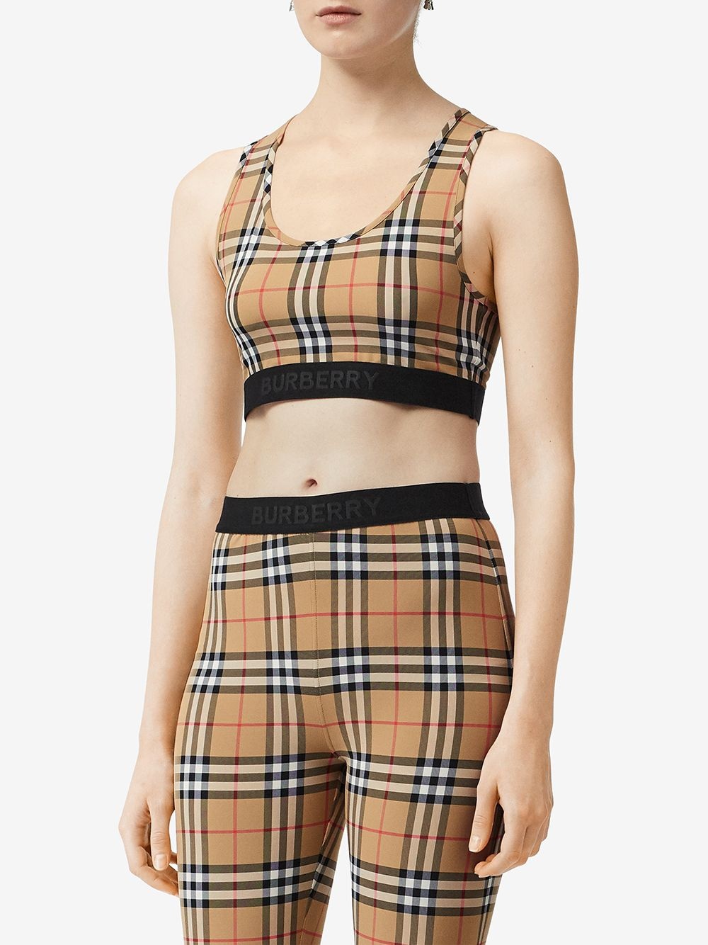 Vintage Check sports bra - 3