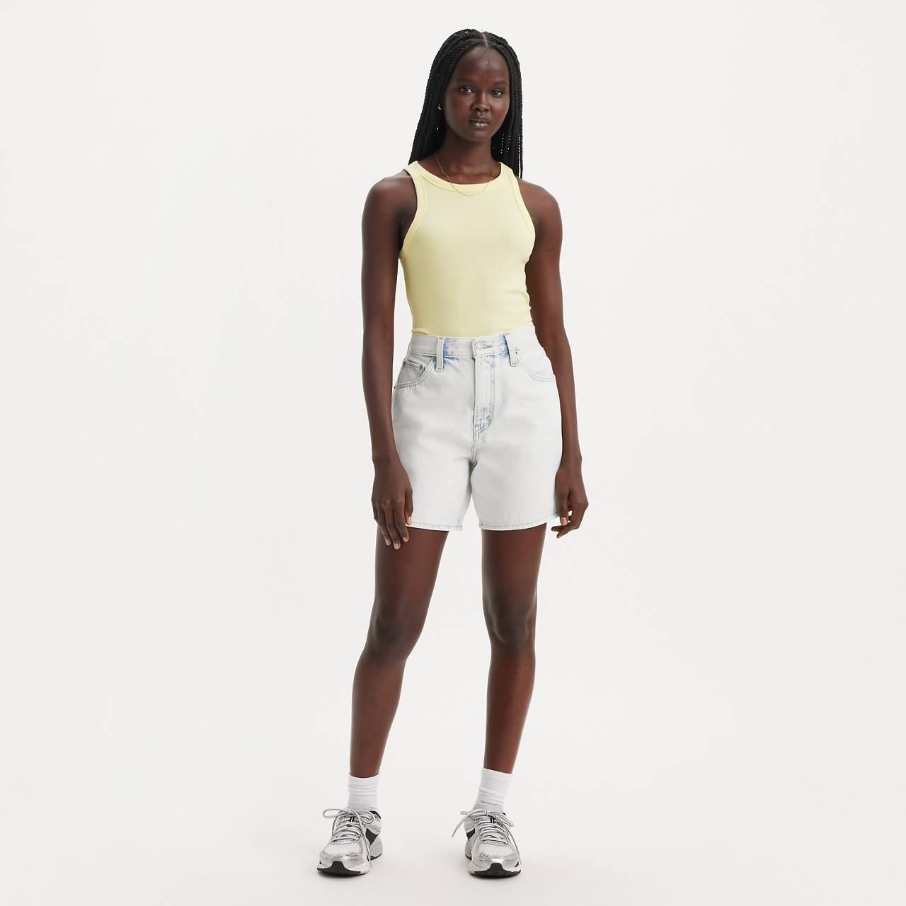 HIGH RISE BAGGY WOMEN'S SHORTS - 2