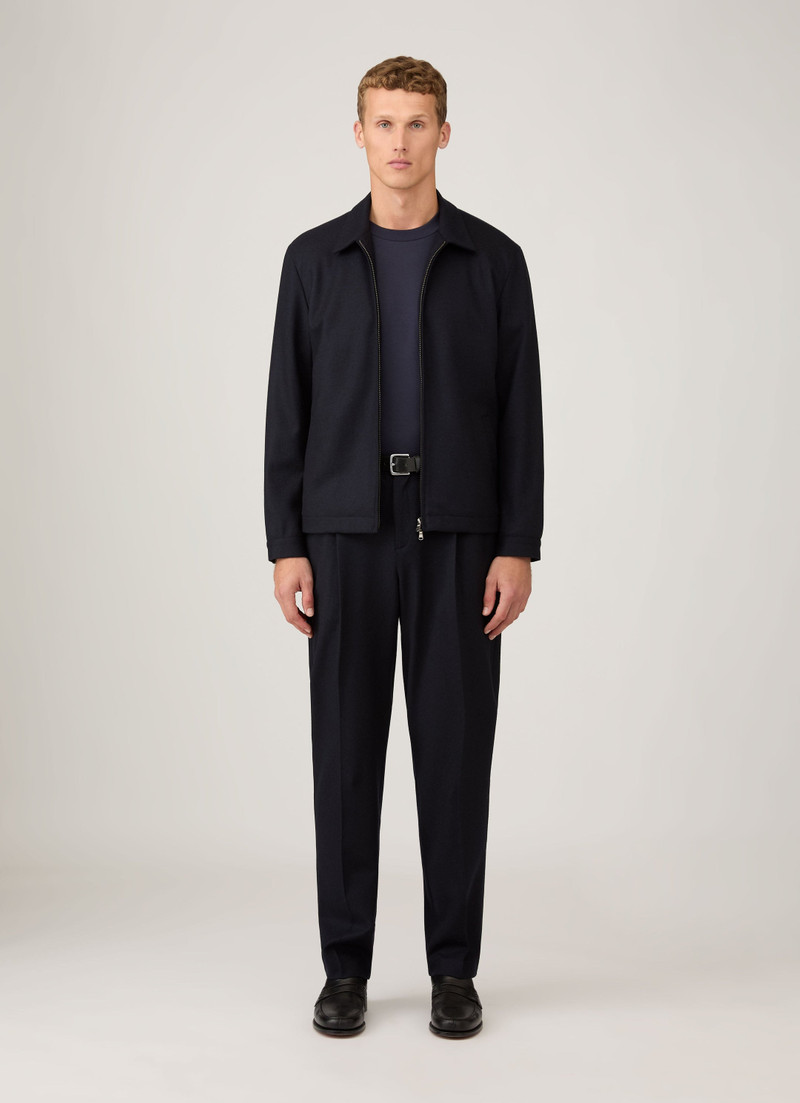 Sunspel Boiled Wool Harrington Jacket outlook