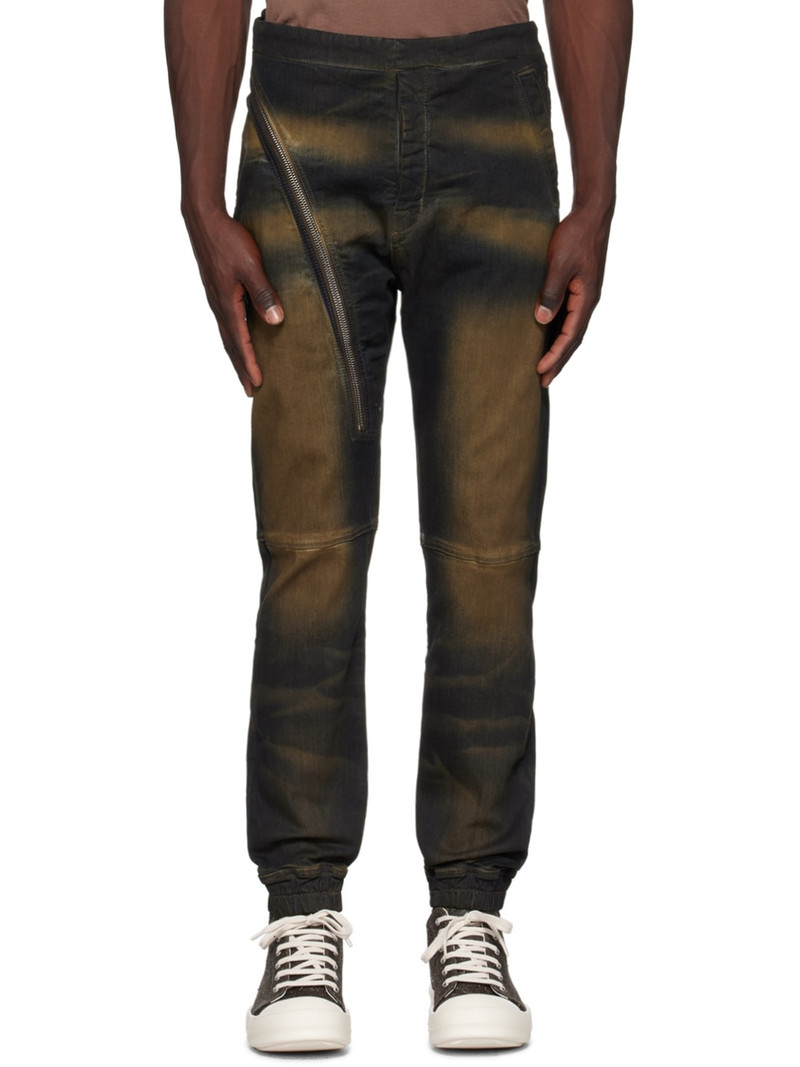 Indigo & Brown Aircut Jeans 1