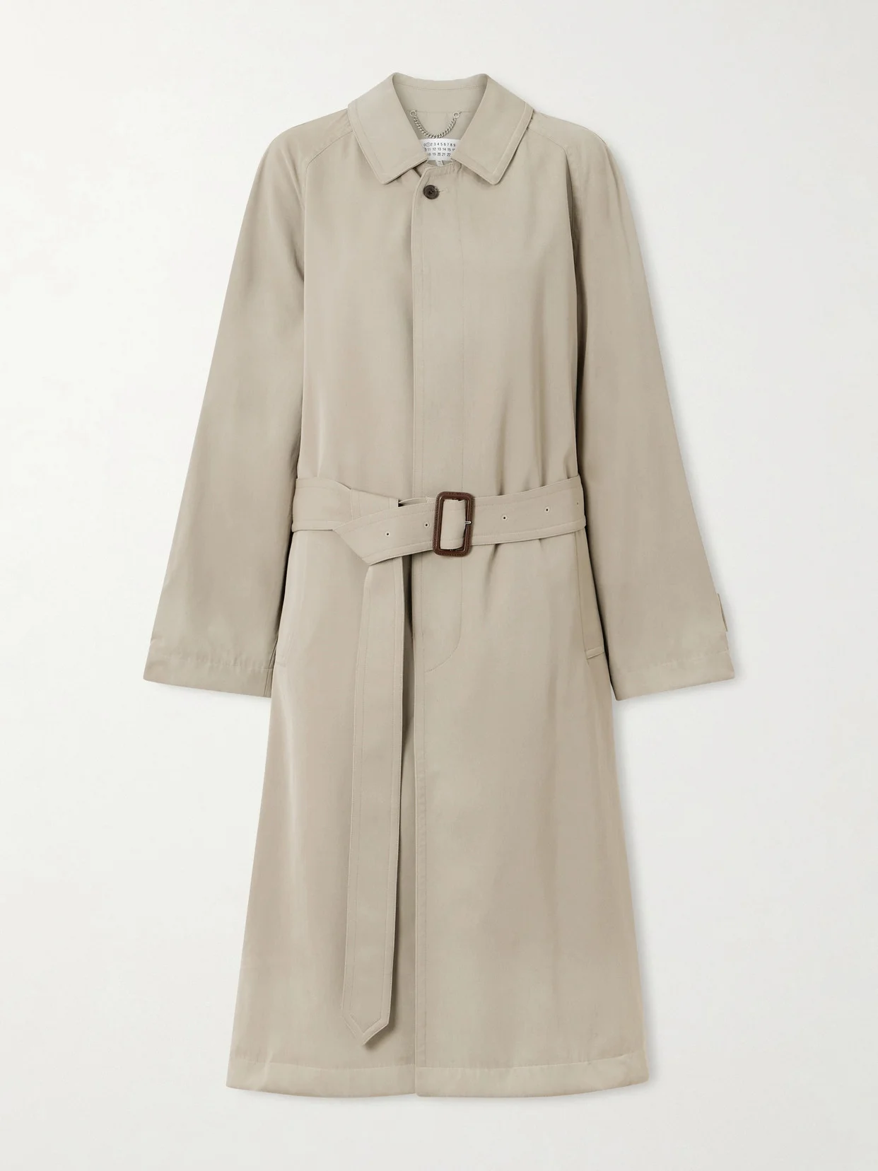 Belted Wool-gabardine Trench Coat - 1