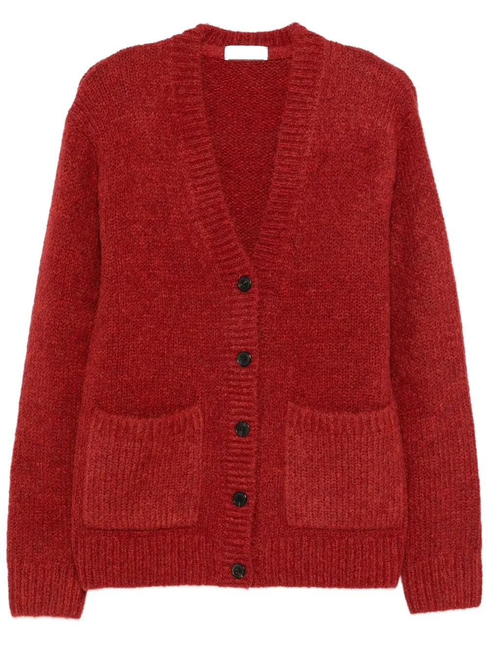 ALPACA BLEND CARDIGAN WITH V-NECK - 1