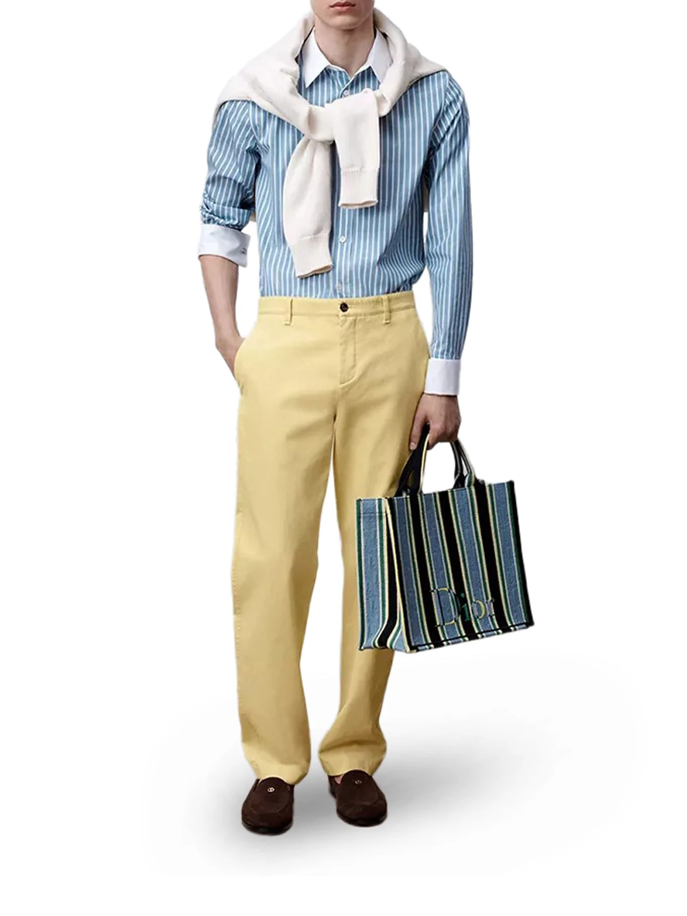 SHIRT WITH CONTRASTING DETAILS - 1