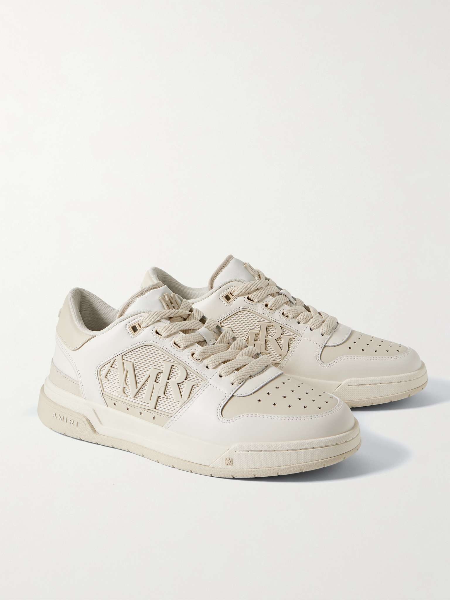 Classic Low Logo-Appliquéd Suede and Rubber-Trimmed Leather Sneakers - 4