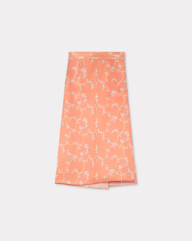 KENZO 'KENZO Jungle Flower' midi skirt in silk outlook