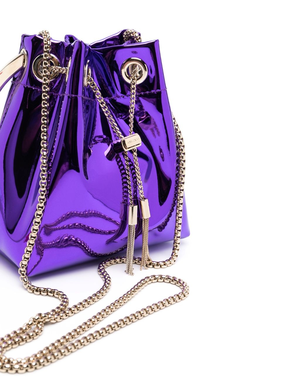 Bon Bon patent-leather bucket bag - 5