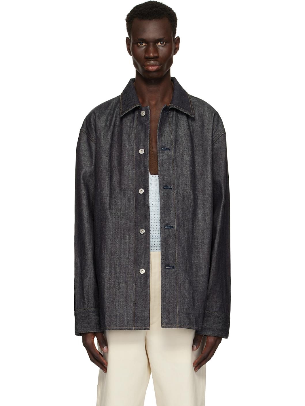 Blue Oversized Denim Overshirt - 1